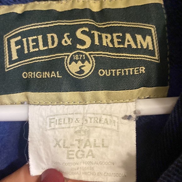 Filed and Stream thicker flannel size XL tall - Picture 3 of 5